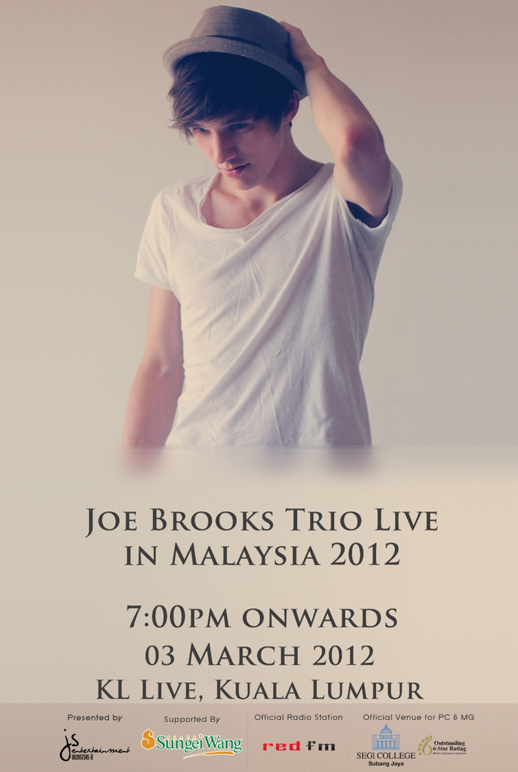 Joe Brooks Trio Live in Malaysia 2012