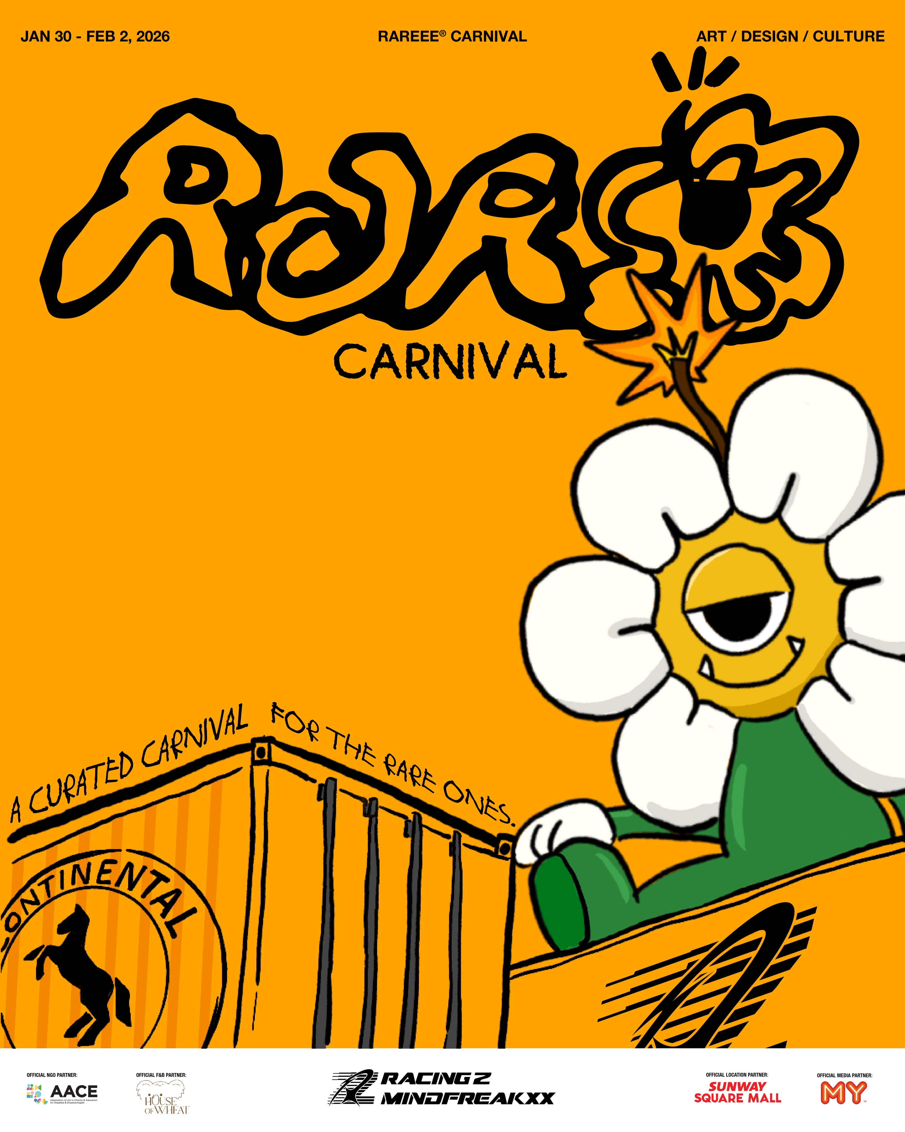 Rareee Carnival — Art, Design & Culture, Sunway Square Mall, Jan–Feb 2026