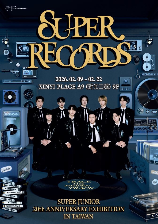 Super Junior Super Records 20th Anniversary Exhibition — Xinyi Place, Taiwan, Feb 2026